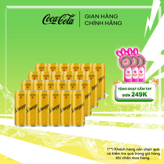Lốc 24 Lon Nước Soda Giải Khát Schweppes Tonic 320ml/Lon Coca-Cola Official Store