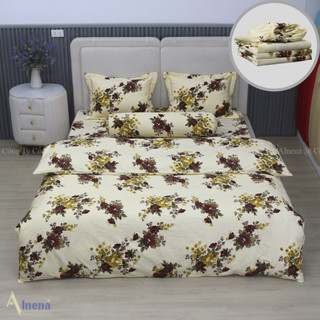 Bộ Ga Gối 4 Món Ga gối + Ôm Chất liệu Cotton thiên nhiên Alnena Mỏng Nhẹ Thoáng Mát Dễ Giặt Nhanh Khô (1001- 1445)