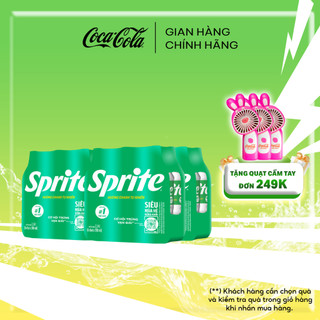 Lốc 24 Chai Nước Ngọt Giải Khát Sprite Vị Chanh 390ml/Chai Coca-Cola Official Store