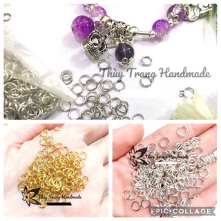 50 khoen đường kính 5mm, 6mm làm đồ trang sức handmade