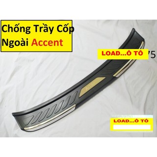 Chống trầy cốp ngoài Xe Accent 2024-2018 Nhựa Đen Cao Cấp