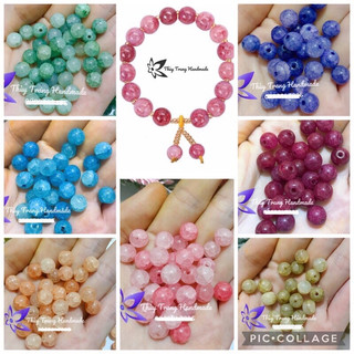 5 hạt đá thủy tinh làm vòng tay handmade