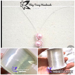 Cước (100m - 200m, loại không co giãn) chuyên dụng xỏ hạt cườm, làm trang sức handmade