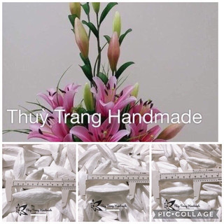 Xốp làm nụ hoa lyly (3 cỡ)- nguyên liệu làm hoa giấy, hoa voan, hoa đất sét