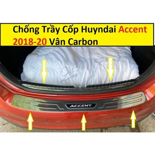 Chống Trầy Cốp Xe Huyndai Accent 2024-2018 Mẫu Vân Carbon Cao Cấp Nhất Thị Trường