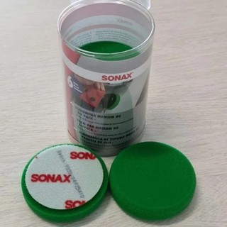 Bản xốp xanh đánh bóng bước 2, xóa xước nhẹ 80mm - SONAX Polishing Sponge Green 80 (Medium)