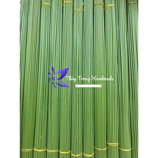 Cành thép bọc nhựa 40cm (uốn cong được) làm cành hoa voan, hoa giấy dài 40cm bó 50 cọng, 100 cọng