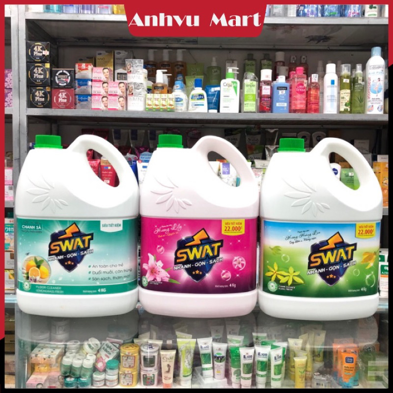 Nước lau sàn swat đậm đặt 4kg