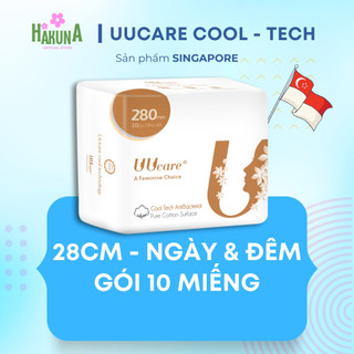 Băng vệ sinh uucare cool tech ngày & đêm 28cm