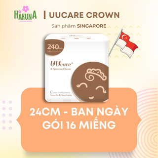 Băng vệ sinh UUcare Crown Antibacterial Ban ngày 24cm