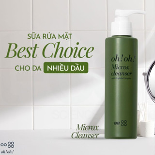   HÀNG CÔNG TY  Sữa Rửa Mặt Detox Làm Sạch Sâu Cho Mọi Loại Da oh!oh! Microx Cleanser  with Peptide Complex   150g  