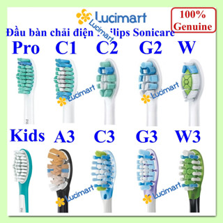 Đầu bàn chải điện Philips Sonicare C1, C2, G2, W, C3, G3, W3 [Hàng Mỹ]