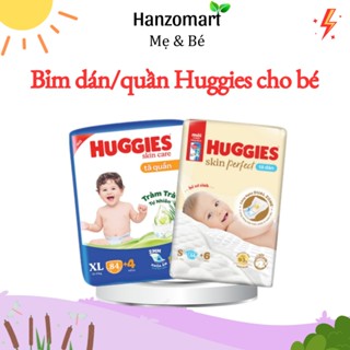 Bỉm Huggies quần/dán đủ size M74/L60/XL56/XXL50 - hanzomart