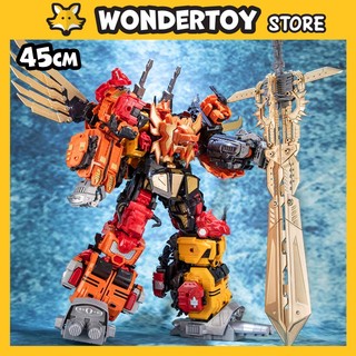 Bộ 5 Mô hình Robot biến hình JINBAO Combiner Predaking DF-01 45cm