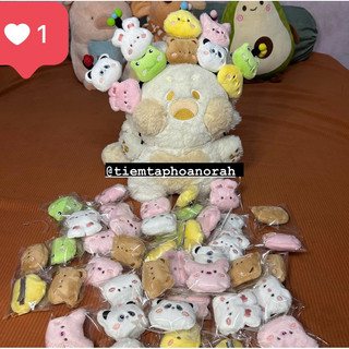 【PK04】 Kẹp tóc thỏ gà heo gấu trúc ếch gấu nâu mini dễ thương
