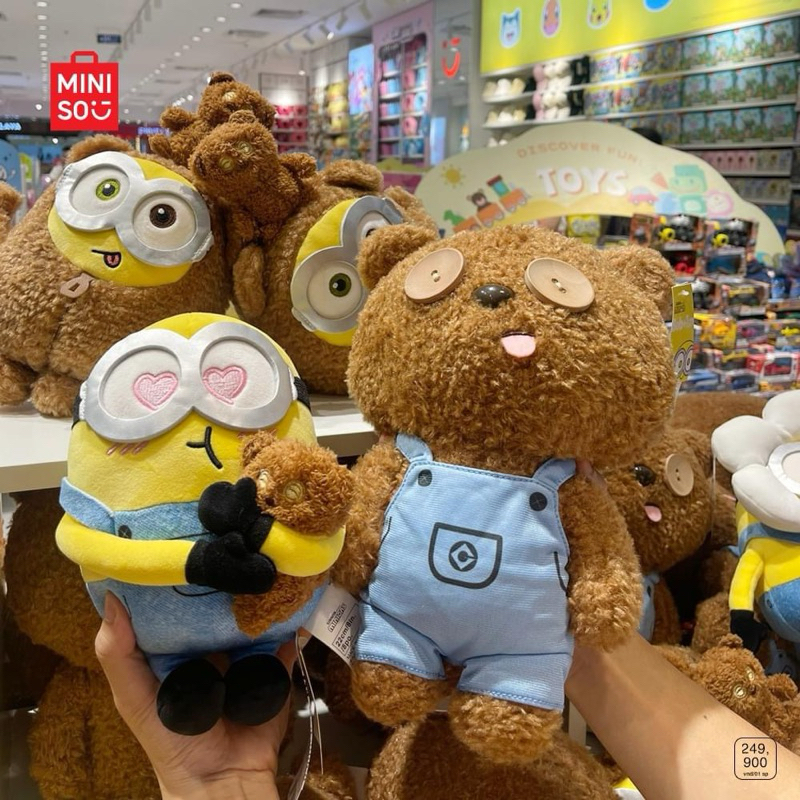[Có quà] Gấu bông Minions Bob Tim Bear gấu bông của bob dễ thương minion descapible me mới miniso cg