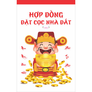 🌹2 cuốn hợp đồng đặt cọc nhà đất - 2 liên 100 tờ
