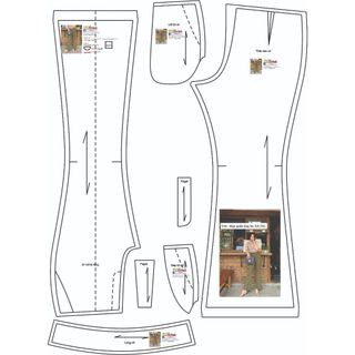 Rập giấy a0 mã t46 - rập quần loe