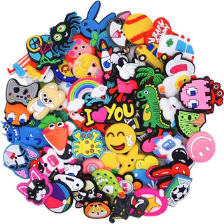Sticker, charm gắn dép sục dép thái, dép tổ ong nhiều mẫu đáng yêu