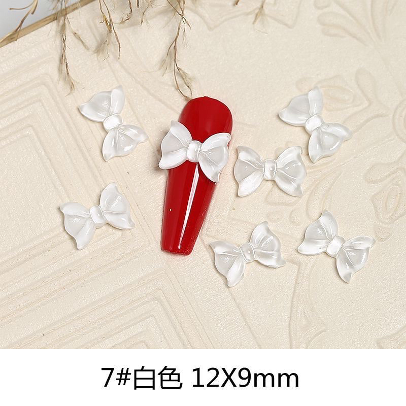 Set 10 nơ kiểu trang trí móng tay