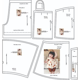 Rập giấy mã r471 - bộ đùi bé