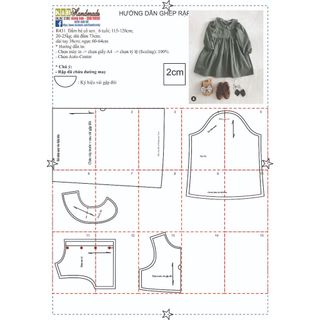 Rập giấy a0 r431 - đầm cổ sen