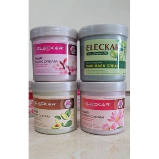 Hấp dầu, ủ lạnh tóc ELECKAR OLIVE 1000ml (Tặng kèm trùm tóc)