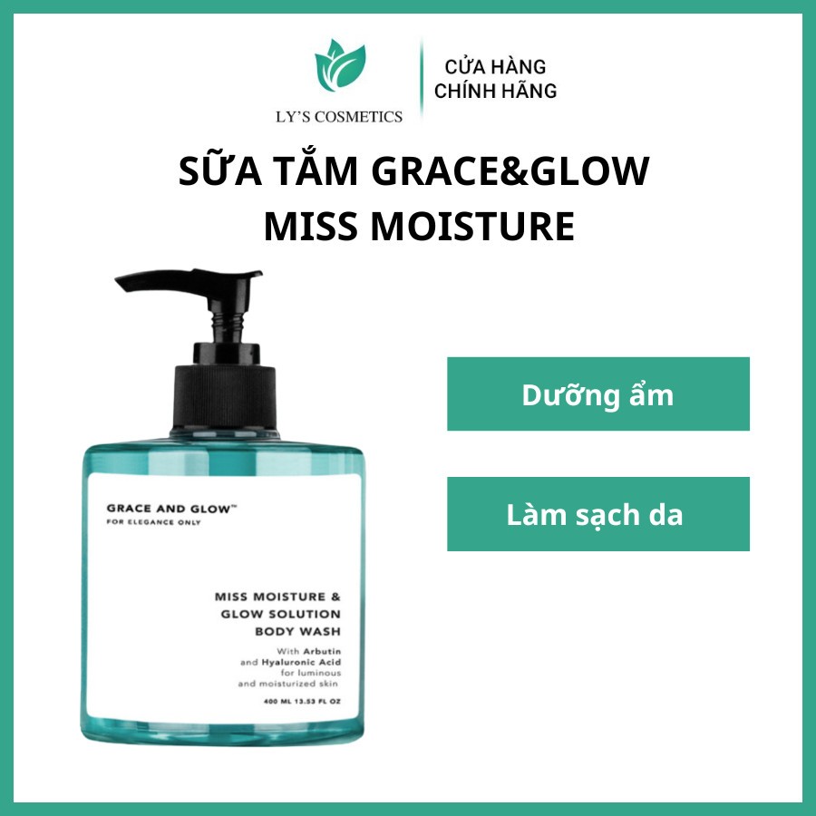 Sữa Tắm Dưỡng Ẩm Trắng Da Grace And Glow Miss Moisture and Glow Solution Body Wash 400ML 5921-05