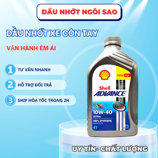 Shell Advance Ultra 10w40 nhớt Tổng Hợp Toàn Phần cao cấp THÁI LAN
