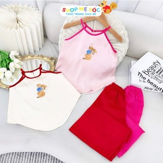 Set bộ yếm lụa cho bé gái 8-34kg mặc mát cho bé mùa hè