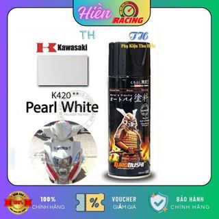 Sơn Xịt Samurai Trắng Ngọc Trai Kawasaki - Mã K420