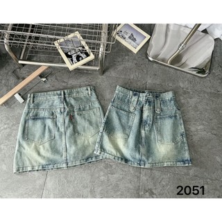 TCSHOPJEANS Chân Váy Bigsize Lót Quần Trong Jeans Nữ Lưng Kiểu Túi kiểu Mã 2051