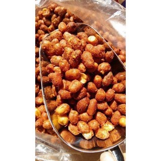 300g lạc rang tỏi ớt, đậu phộng rang tỏi ớt thơm ngon đậm vị, đồ ăn vặt hà nội