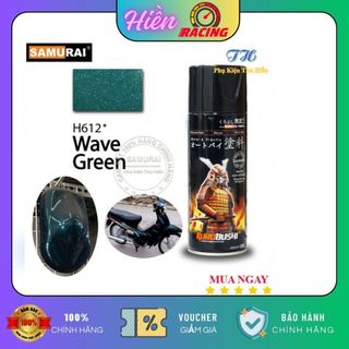 Chai Sơn Xịt Samurai Màu Xanh Nhớt Wave - Mã H612