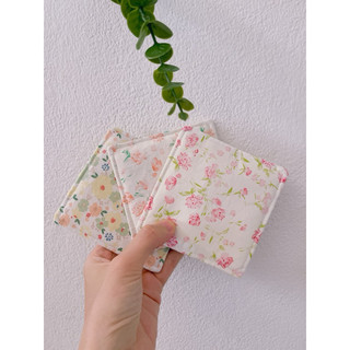 Lót ly vải hoa Handmade (linen, thô, cara)