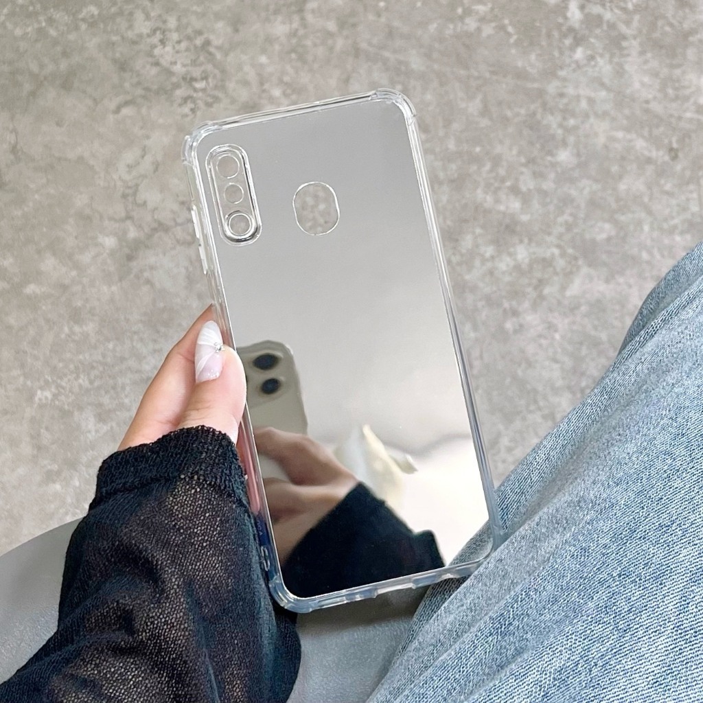 [ SamSung A20/A30 ] Ốp Lưng Gương Silicon Chống Sốc