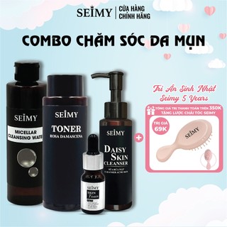 Combo chăm sóc da dầu, mụn seimy 4 bước
