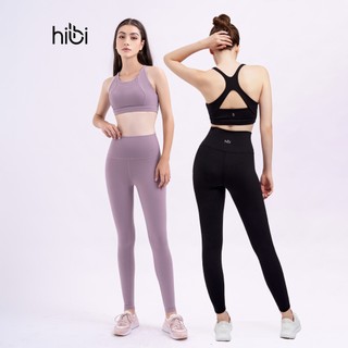 Set Đồ Tập Yoga Luxury Hibi Sports H138, Áo Bra Khoét Lưng Tam Giác, Kèm Mút Ngực