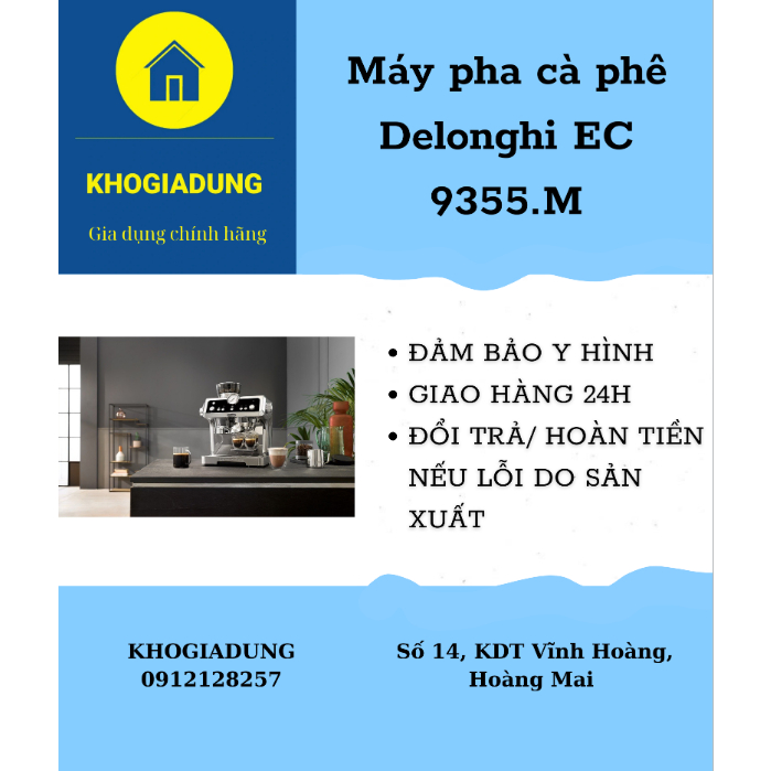 [Delonghi EC 9355.M] Máy Pha Cà Phê Delonghi EC9355.M