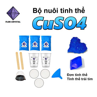 (Kèm hướng dẫn) Bộ nuôi tinh thể CuSO4 Đồng (II) Sunphate sunfat