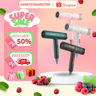 Máy Sấy Tóc Mini Chữ T Công suất 1000W, 2 Chiều Nóng Lạnh Công Nghệ Ion Ánh Sáng Xanh Bảo Vệ Tóc Hư Tổn Tiện Lợi