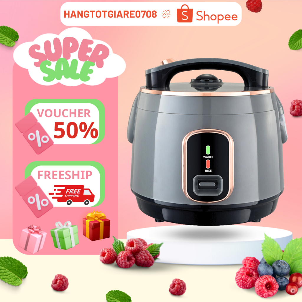 Nồi cơm điện shahp - thiết kế đẹp, công nghệ hiện đại dung tích 1l, 1,2l và 1,8l đáy 5 lớp tiện lợi