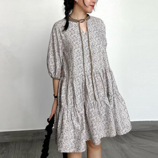 Đầm baby doll tay lở phối cổ