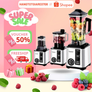 Máy Xay Sinh Tố Công Nghiệp BARDEFU 3 Cối Xay, Máy Xay Đa Năng, Xay Thịt, Xay Hạt, Xay Ngũ Cốc Siêu Khỏe