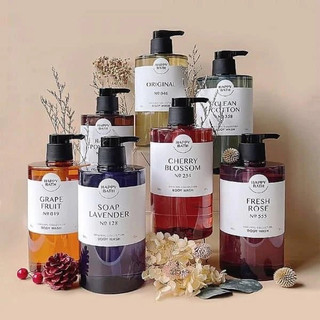 Sữa tắm dưỡng trắng da, cấp ẩm Happy Bath Hàn Quốc 900ml