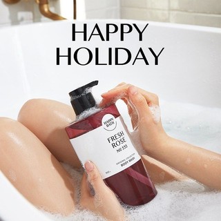 Sữa tắm dưỡng trắng da, cấp ẩm Happy Bath Hàn Quốc 900ml