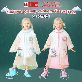 Áo mưa cho bé 2-10 tuổi chất liệu cao cấp chống thấm tốt nhiều hoạ tiết ngộ nghĩnh đáng yêu BBShine – AM016