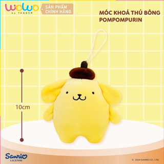 Móc khóa Gấu bông hình Pompompurin 10cm, Móc khoá Xe máy Túi xách Balo Cute - Chính hãng từ WOWO by TAGGER