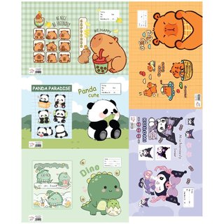  COMBO 10 GIẤY BAO TẬP ĐẸP HOT TREND CAPYBARA KUROMI  CHƯA CÓ BAO KIẾNG  24X35cm 