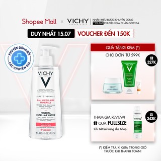 Nước tẩy trang cho da nhạy cảm Vichy Mineral Micellar Water Pureté Thermale 400ml